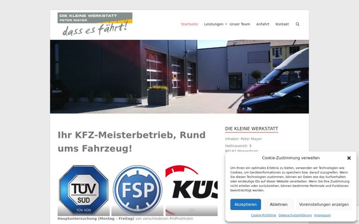 Screenshot of diekleinewerkstatt.org