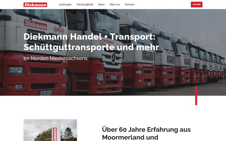 Screenshot of diekmann-transport.de