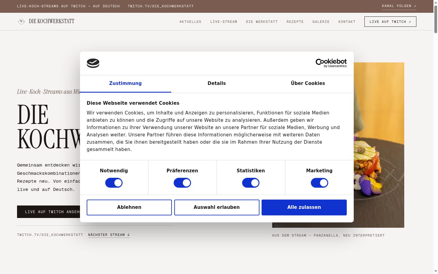 Snímka obrazovky banera súhlasu zobrazeného pred akoukoľvek interakciou
