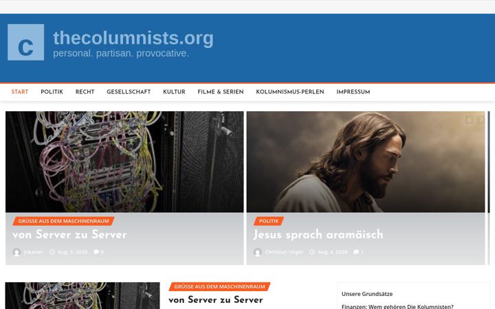 Screenshot of diekolumnisten.de