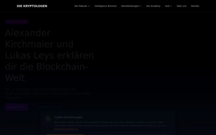 Screenshot of diekryptologen.com