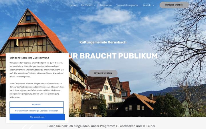 Screenshot of diekulturgemeinde.de