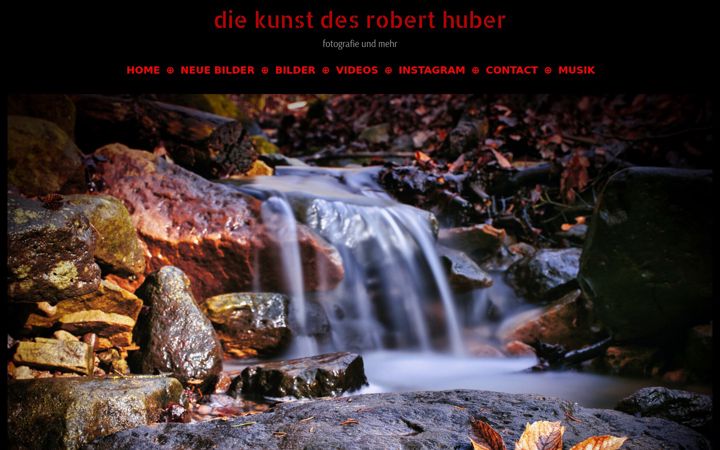 Screenshot of diekunstdesroberthuber.de