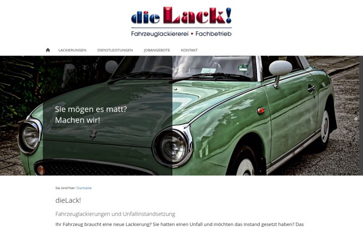 Screenshot of dielack.de