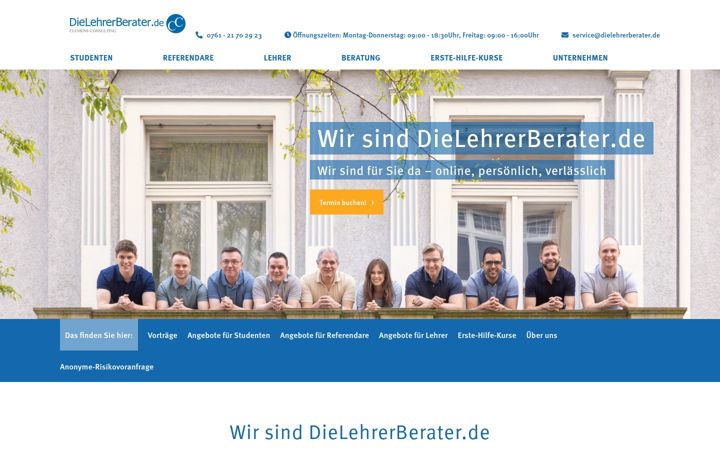 Screenshot of dielehrerberater.de