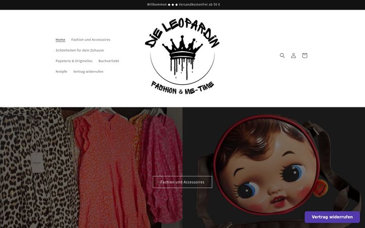 Skjámynd af dieleopardin-shop.de