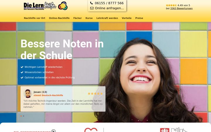Screenshot of dielernhilfe.de