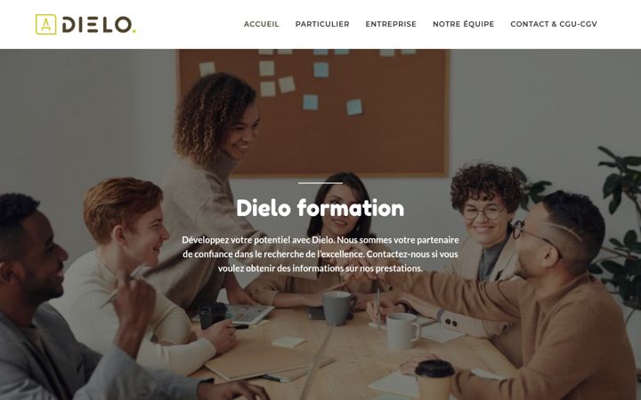 Screenshot of dielo-formation.com