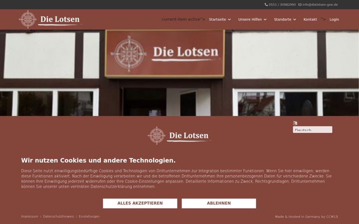 Screenshot of dielotsen-goe.de