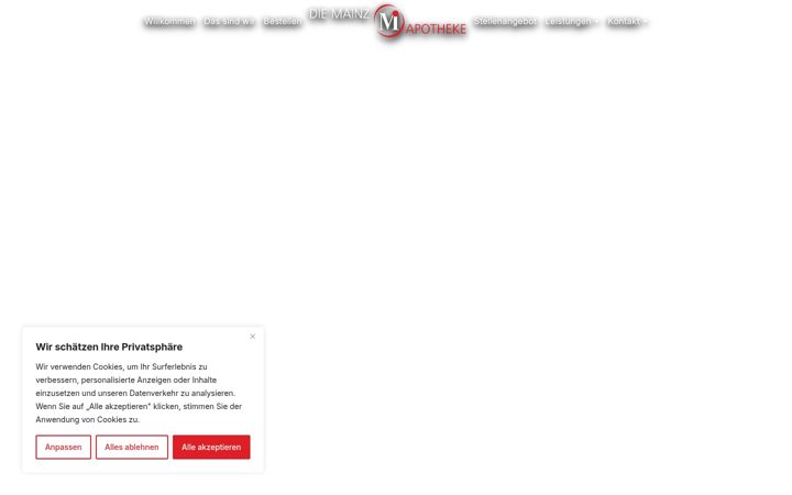 Screenshot of diemainzapotheke.de