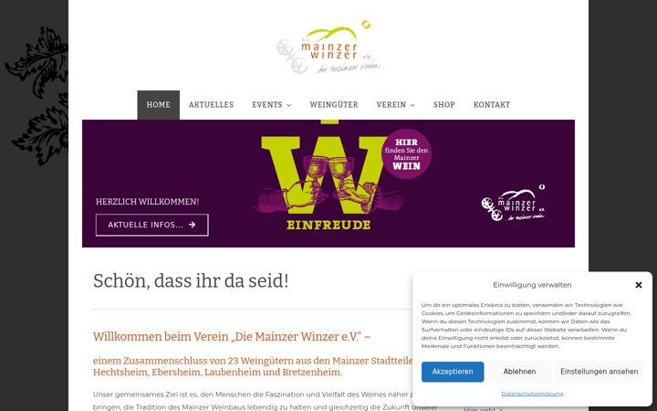 Screenshot of diemainzerwinzer.de