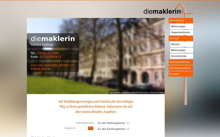 Screenshot of diemaklerin.com