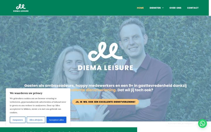 Screenshot of diemaleisure.nl