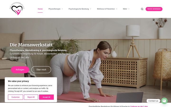 Skärmbild av diemamawerkstatt.de