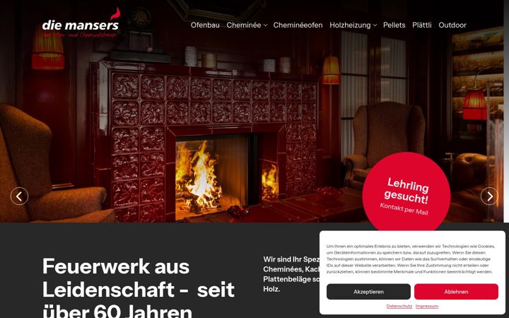 Screenshot of diemansers.ch