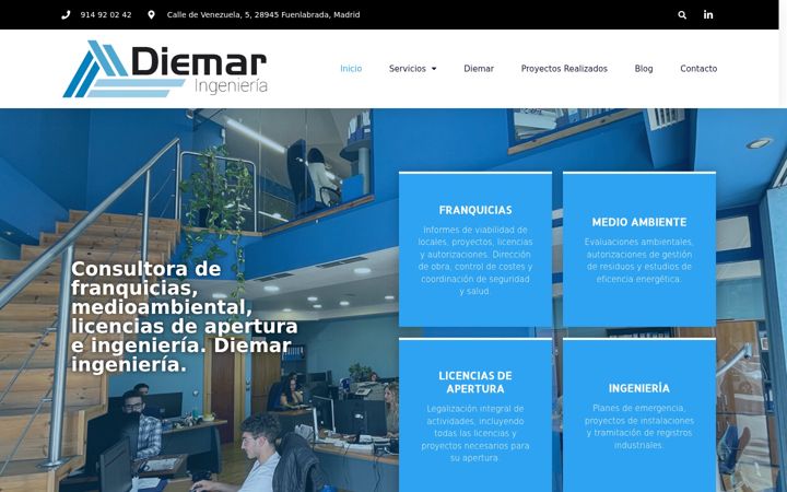Skjámynd af diemar.es