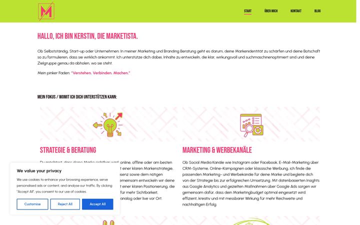 Screenshot of diemarketista.com