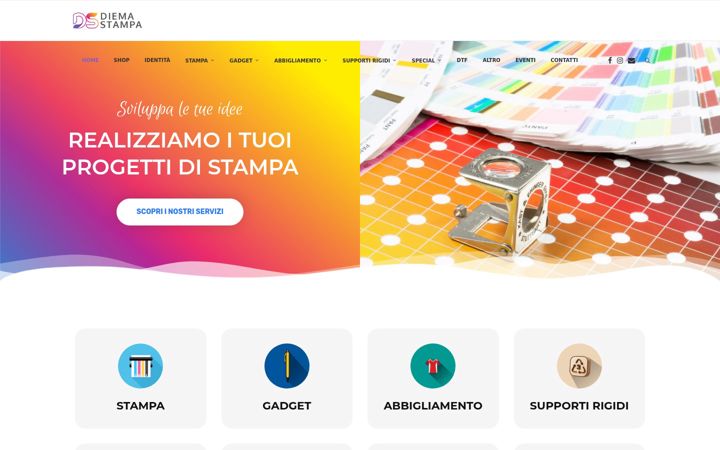 Screenshot of diemastampa.it