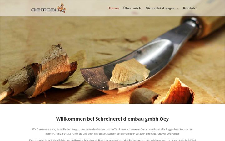 Screenshot of diembau.ch