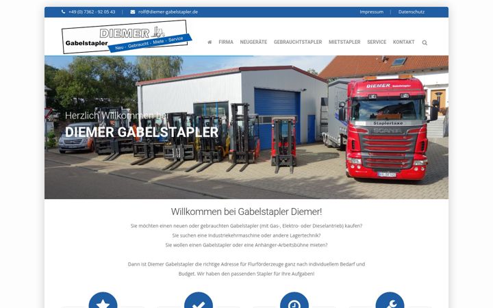 Screenshot ta' diemer-gabelstapler.de