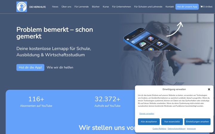 Screenshot ta' diemerkhilfe.de