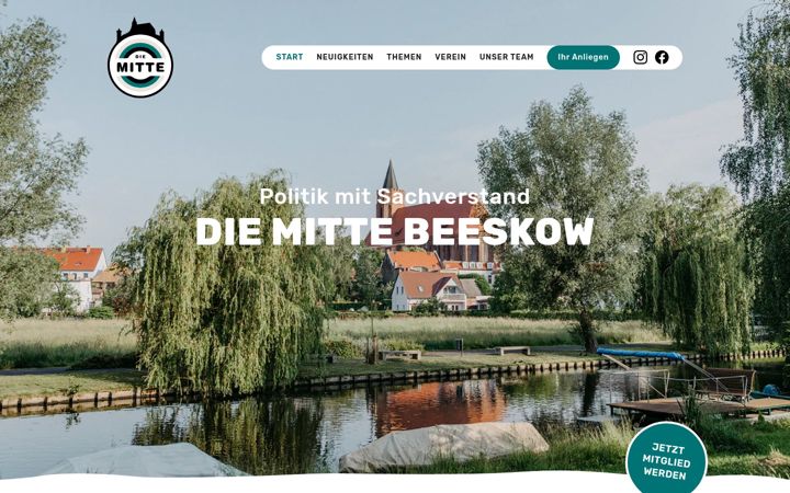 Screenshot of diemitte-beeskow.de