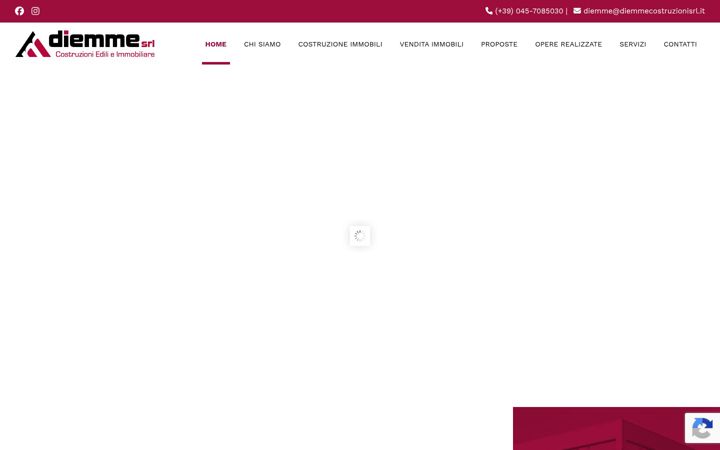 Screenshot of diemmecostruzionisrl.it