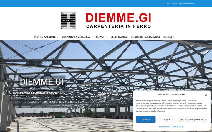 Screenshot of diemmegi.eu