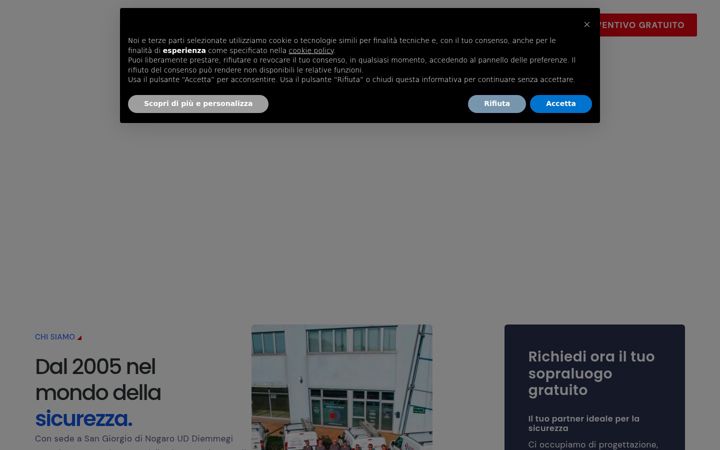 Captura de pantalla de diemmegisecurity.it