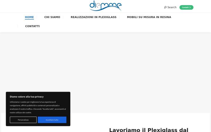 Screenshot of diemmeglass.com