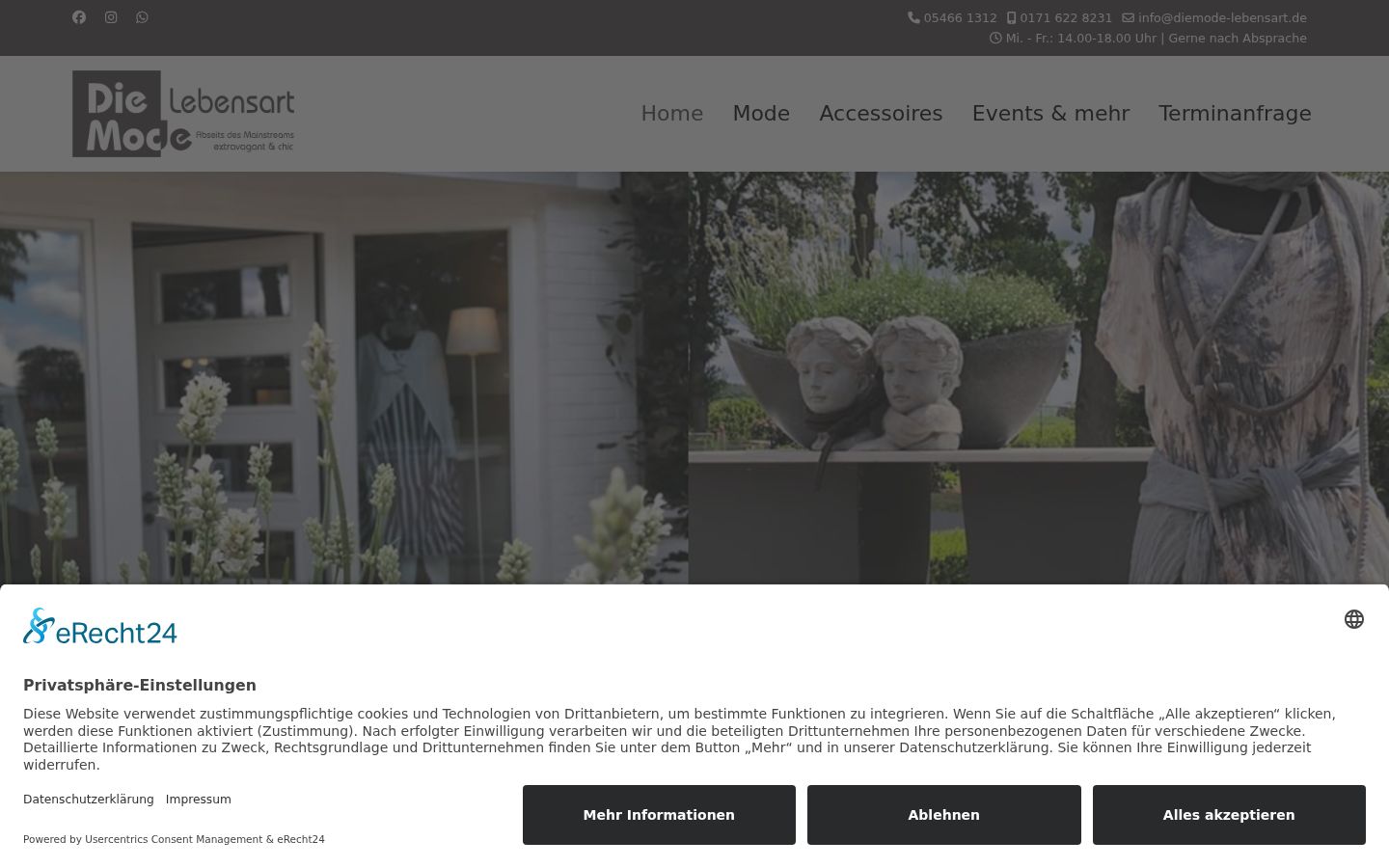 Screenshot tal-banner tal-kunsens muri qabel kwalunkwe interazzjoni