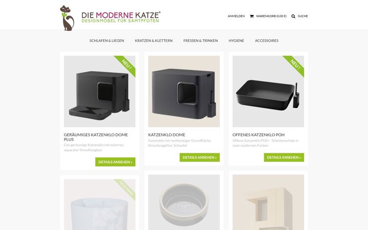 Screenshot of diemodernekatze.de