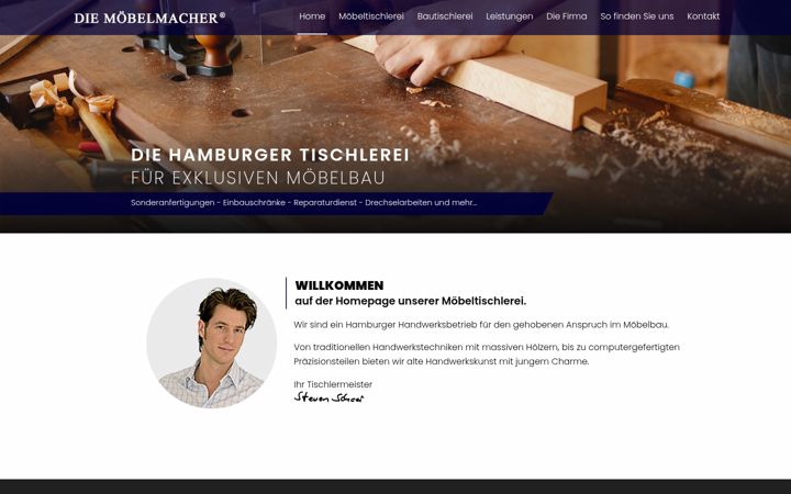Screenshot of diemoebelmacher.de
