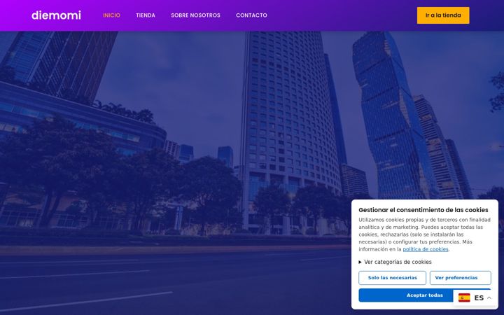 Screenshot of diemomi.com