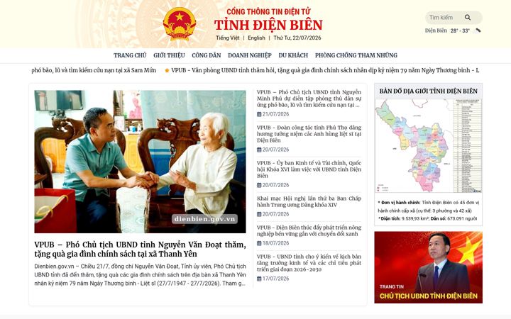 Screenshot ta' dienbien.gov.vn