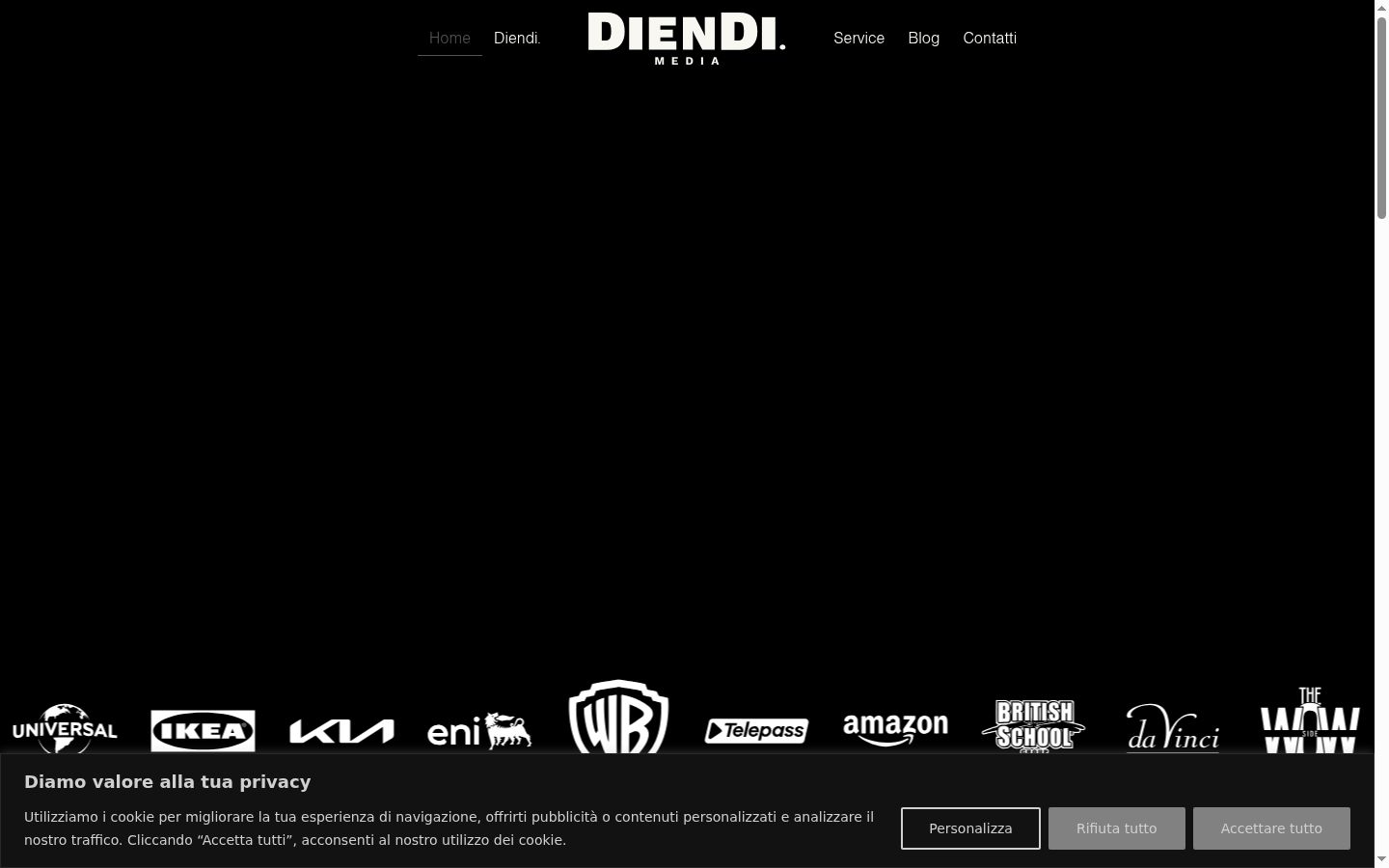 Captura de pantalla del banner de consentimiento mostrado antes de cualquier interacción