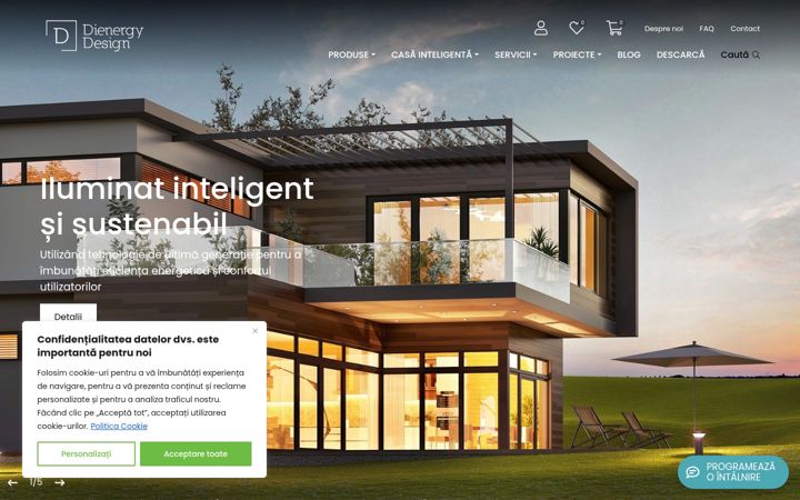 Screenshot of dienergyled.ro