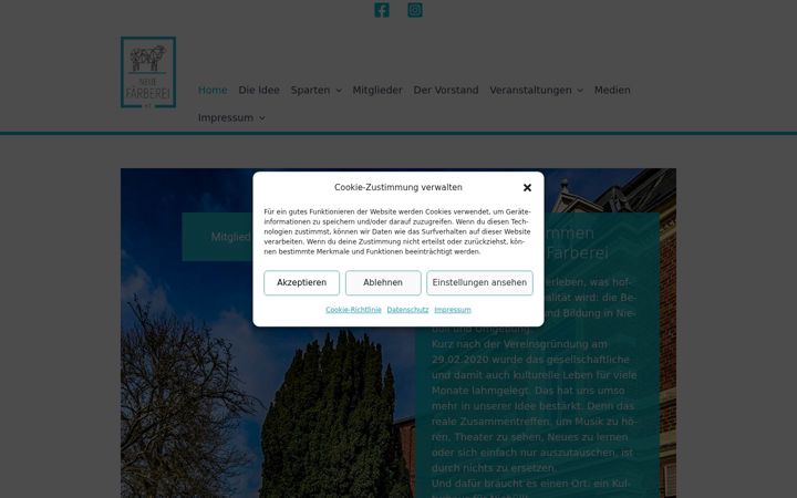 Screenshot of dieneuefaerberei.de