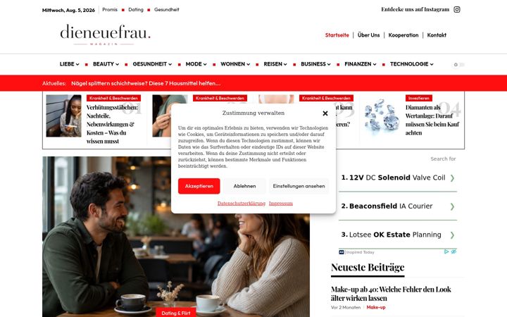 Screenshot di dieneuefrau.net