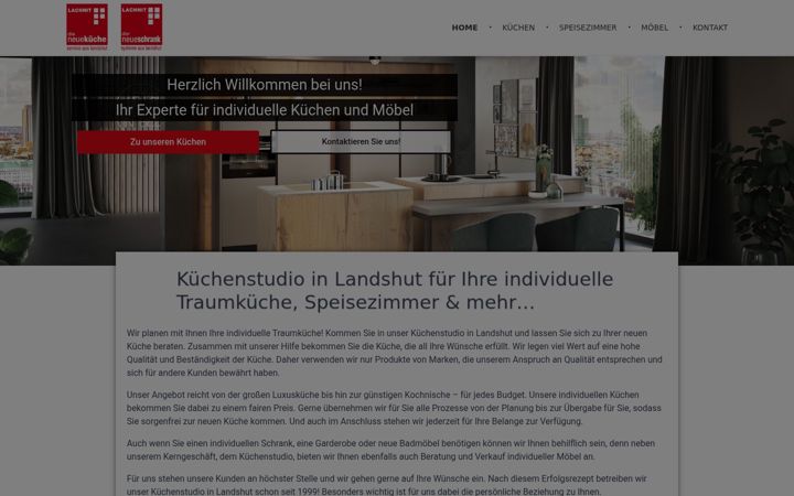 Screenshot of dieneuekuechelandshut.de