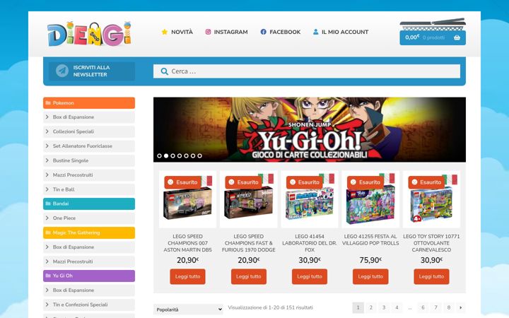 Screenshot of diengishop.it