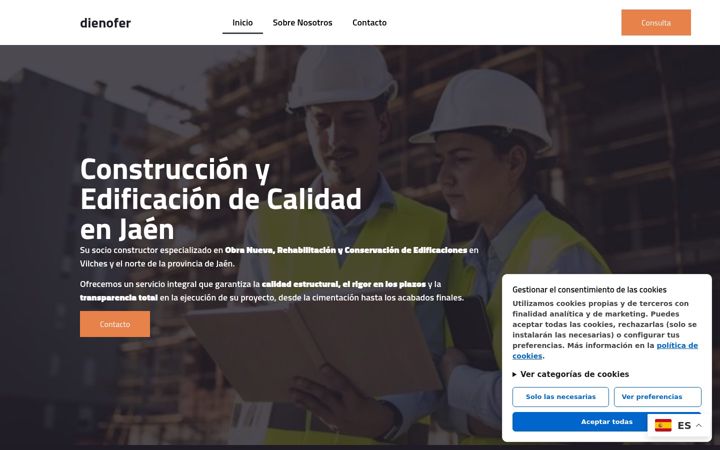Screenshot of dienofer.com