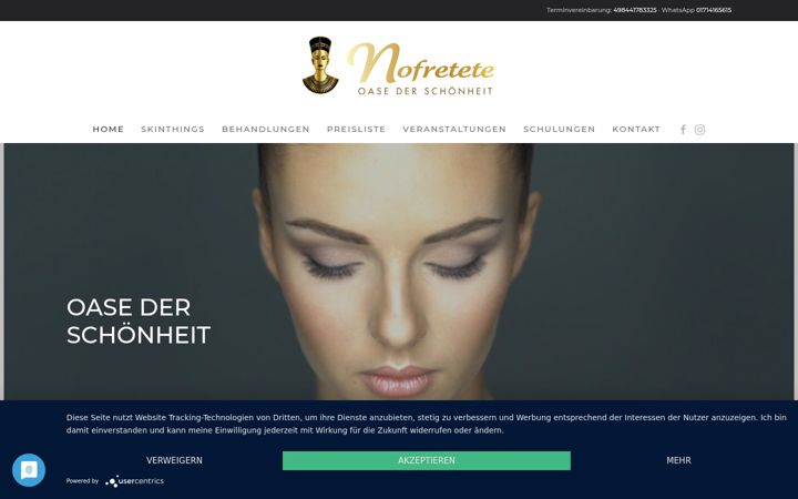 Screenshot of dienofretete.de