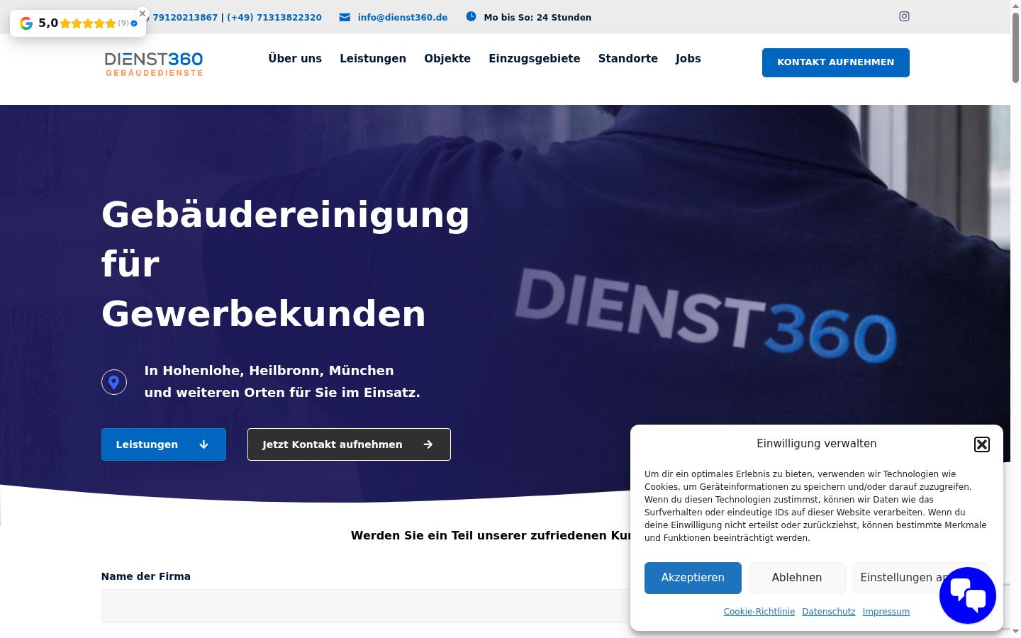 Screenshot van de toestemmingsbanner zoals getoond vóór enige interactie