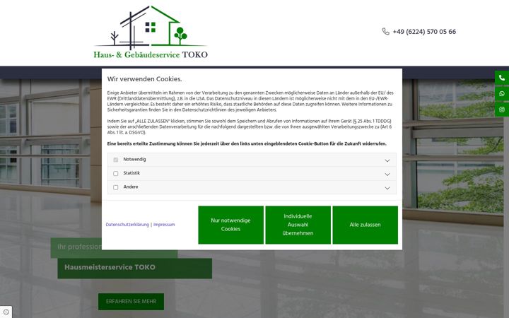 Screenshot of dienste-toko.de