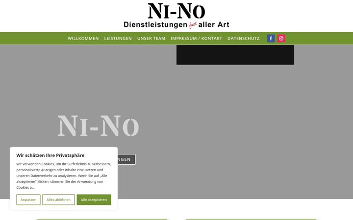 Screenshot of dienstleister-nino.de