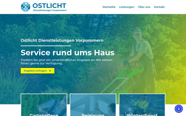 Screenshot of dienstleistung-vorpommern.de
