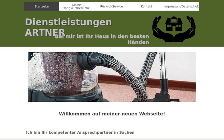 Kuvakaappaus sivustosta dienstleistungen-artner.de