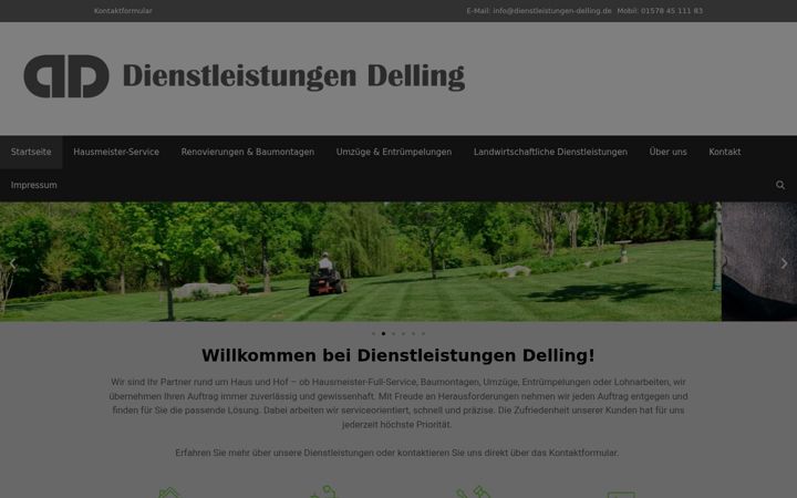Skärmbild av dienstleistungen-delling.de
