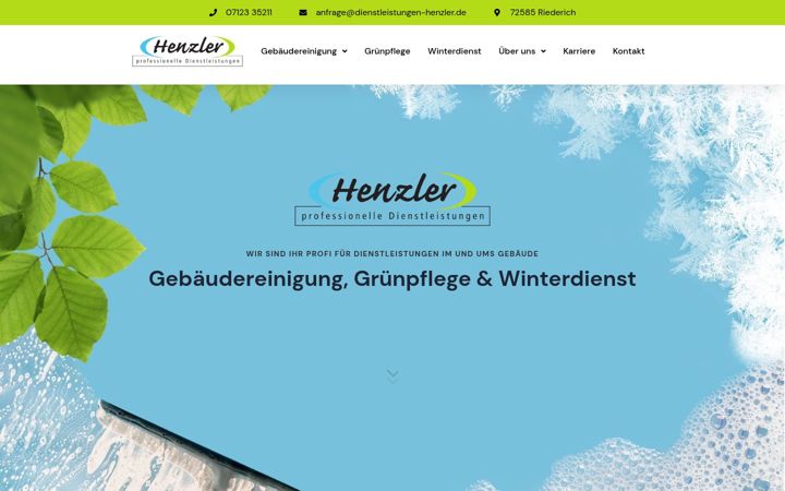Skärmbild av dienstleistungen-henzler.de